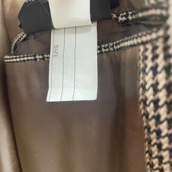 Mens Vintage Burberrys Houndstooth Plaid Brown Suit Jacket 44 L/XL - Picture 11 of 11